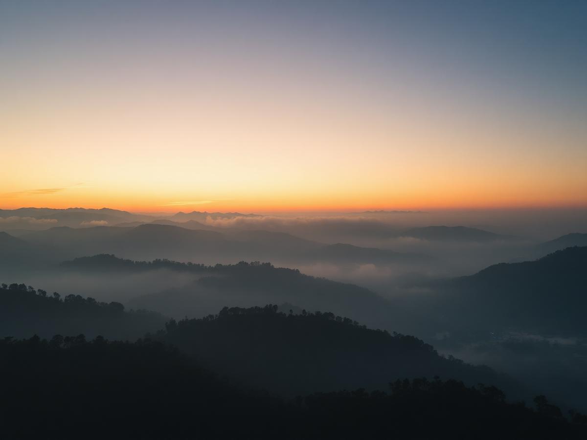 Mountains at dawn